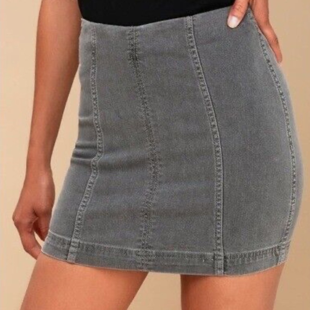 FREE PEOPLE Modern Femme High Waisted Mini Skirt